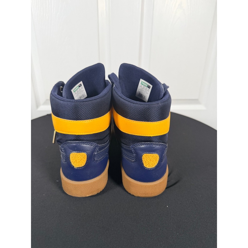 Puma Contact Sky II Hi David T Howard High School Navy Yellow Sneakers 364442 01 - Picture 6 of 8